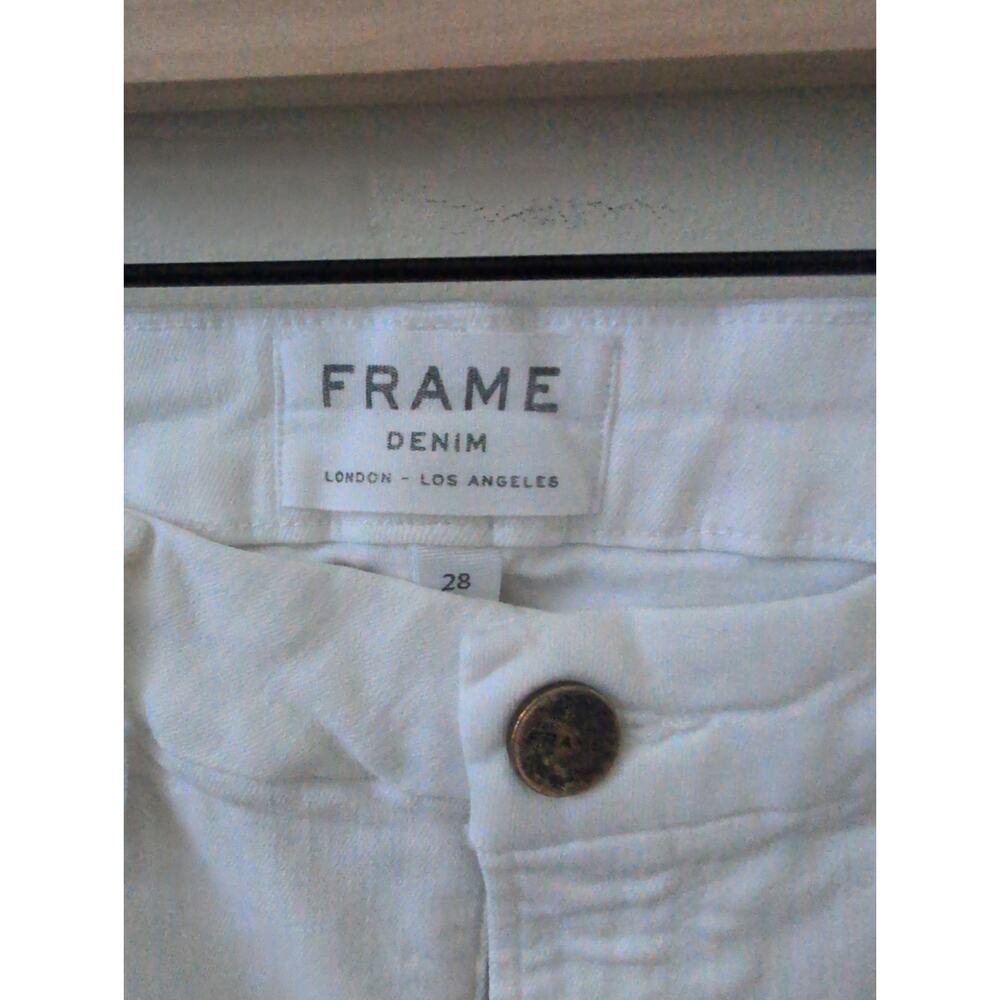 FRAME Le Crop Mini Boot in White size 28 - Picture 3 of 6